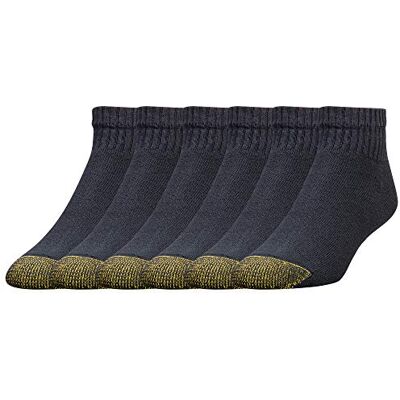 GOLDTOE Guldtå herrstrumpor (förpackning med 6), Svart, L GOLDTOE Guldtå herrstrumpor (förpackning med 6), Svart, L