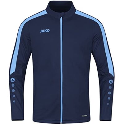 JAKO Power polyesterjacka för män träning, Marinblå/himmelsblå, 3XL JAKO Power polyesterjacka för män träning, Marinblå/himmelsblå, 3XL
