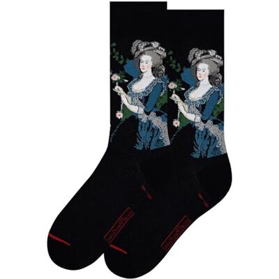 MuseARTa strumpor av bomull med målningen Queen Marie Antoinette of France konstnären Élisabeth Vigée-Lebrun i storlek 40–46, EV-MA-06-40-46, svart, 40-46 MuseARTa strumpor av bomull med målningen Queen Marie Antoinette of France konstnären Élisabeth Vigée-Lebrun i storlek 40–46, EV-MA-06-40-46, svart, 40-46