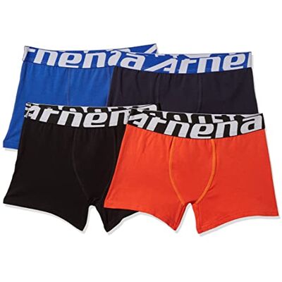 Athena Eko pojke shorts (förpackning med 4), Flerfärgad (marinblå/svart/orange 9 000), 12 År Athena Eko pojke shorts (förpackning med 4), Flerfärgad (marinblå/svart/orange 9 000), 12 År