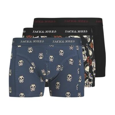 JACK & JONES JUNIOR Jacmurphy Skull Trunks 3-pack Jnr, titan, Numeric_128 (3-pack), titan, numeric_128 JACK & JONES JUNIOR Jacmurphy Skull Trunks 3-pack Jnr, titan, Numeric_128 (3-pack), titan, numeric_128