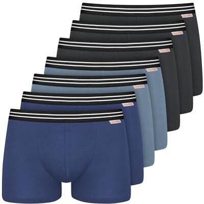 Nur Die Boxershorts för män, Ljusblå/violetblå, XL Nur Die Boxershorts för män, Ljusblå/violetblå, XL