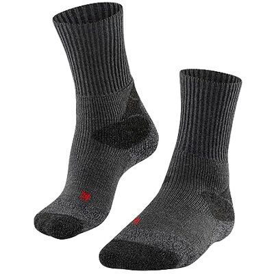 FALKE herr Vandringsstrumpor TKX Expedition M So ull funktionsmaterial tjock anti-blåsor 1 par, Grå Asphalt Melange 3180, 39-41 FALKE herr Vandringsstrumpor TKX Expedition M So ull funktionsmaterial tjock anti-blåsor 1 par, Grå Asphalt Melange 3180, 39-41