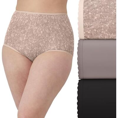 Bali Dam Skimp Skamp underkläder paket med trosor, full täckning, underkläder för kvinnor, inga troslinjer, 3-pack, 7 Bali Dam Skimp Skamp underkläder paket med trosor, full täckning, underkläder för kvinnor, inga troslinjer, 3-pack, 7