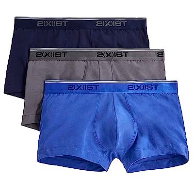 2(X)IST 2(x) ist Herr bomull stretch No Show Trunk 3-pack badbyxor (förpackning med 3) 2(X)IST 2(x) ist Herr bomull stretch No Show Trunk 3-pack badbyxor (förpackning med 3)
