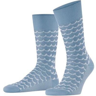 FALKE herrstrumpor Sea Rock M så bomull mönstrade 1 par, blå Sky Blue 6876, 39-42 FALKE herrstrumpor Sea Rock M så bomull mönstrade 1 par, blå Sky Blue 6876, 39-42