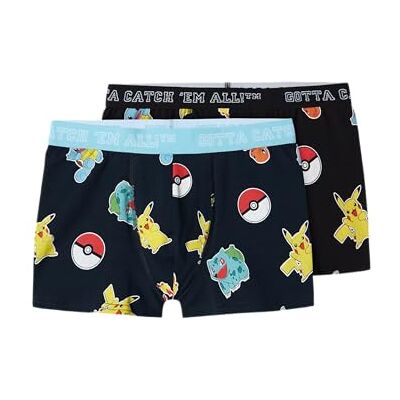 NAME IT Nkmasgar Pokemon 2P boxer Noos Sky, Svart/förpackning: 2p mörk safire svart, 122/128 cm NAME IT Nkmasgar Pokemon 2P boxer Noos Sky, Svart/förpackning: 2p mörk safire svart, 122/128 cm