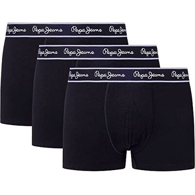 Pepe Jeans herrshorts (förpackning med 3), svart (svart), S Pepe Jeans herrshorts (förpackning med 3), svart (svart), S