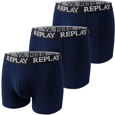 Replay Basic Cuff underkläder blå marin XL Replay Basic Cuff underkläder blå marin XL