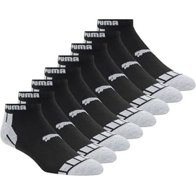 PUMA 8-pack lågskurna strumpor för män, 43-47 EU PUMA 8-pack lågskurna strumpor för män, 43-47 EU
