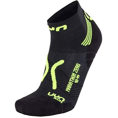 UYN herr marathon noll löparstrumpor strumpor svart/gul fluor 35-38 UYN herr marathon noll löparstrumpor strumpor svart/gul fluor 35-38