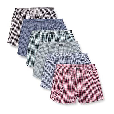 Lower East Amerikanska boxershorts, Herr, Flerfärgad (6-pack), XXL Lower East Amerikanska boxershorts, Herr, Flerfärgad (6-pack), XXL