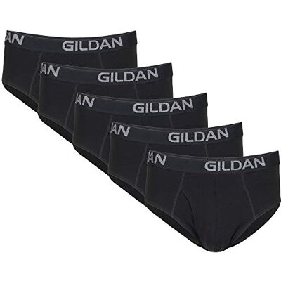 Gildan herr bomull stretch trosor (förpackning med 5), Svart sot, M Gildan herr bomull stretch trosor (förpackning med 5), Svart sot, M