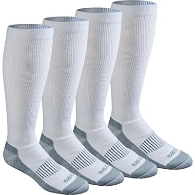 Dickies Män's Light Comfort Compression Over-The-Calf, Vit, Shoe Size: 6-12 Dickies Män's Light Comfort Compression Over-The-Calf, Vit, Shoe Size: 6-12