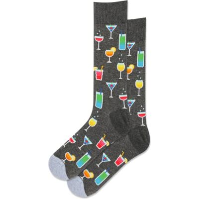 Hot Sox roliga cocktaildrycker crew-strumpor för män – 1 par paket – Happy Hour coola och roliga nya presenter, Sommarcocktails (kolljung), 37.5-46 EU Hot Sox roliga cocktaildrycker crew-strumpor för män – 1 par paket – Happy Hour coola och roliga nya presenter, Sommarcocktails (kolljung), 37.5-46 EU