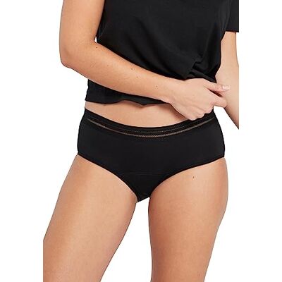 Sans Complexe Miss , Set med 2 menstruationshorties rikligt flöde, Elena, GCE svart, 46/48, svart Sans Complexe Miss , Set med 2 menstruationshorties rikligt flöde, Elena, GCE svart, 46/48, svart