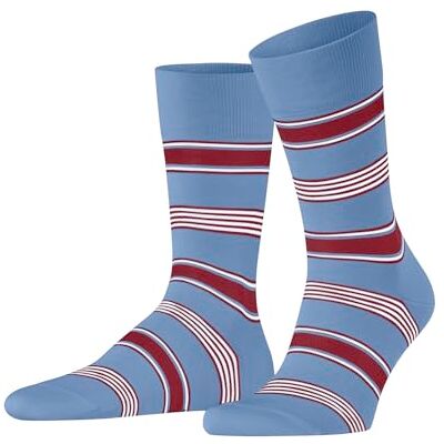 FALKE herrstrumpor Marina Stripe M SO bomullmönstrad 1 par, blå (Cornflower Blue 6554), 47-48, Blå (cornflower Blue 6554), 47-48 EU FALKE herrstrumpor Marina Stripe M SO bomullmönstrad 1 par, blå (Cornflower Blue 6554), 47-48, Blå (cornflower Blue 6554), 47-48 EU