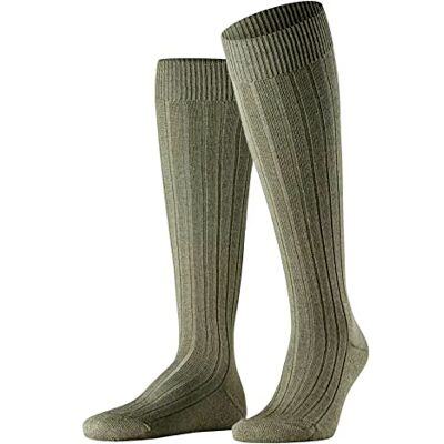 FALKE Herr Teppich Im Schuh Långa ventilerande strumpor klimatreglering anti-lukt ull tjock ribbning varma sulor hållbara bollar platt tåsöm 1 par, Grön (ört 7754), 43/44 EU FALKE Herr Teppich Im Schuh Långa ventilerande strumpor klimatreglering anti-lukt ull tjock ribbning varma sulor hållbara bollar platt tåsöm 1 par, Grön (ört 7754), 43/44 EU