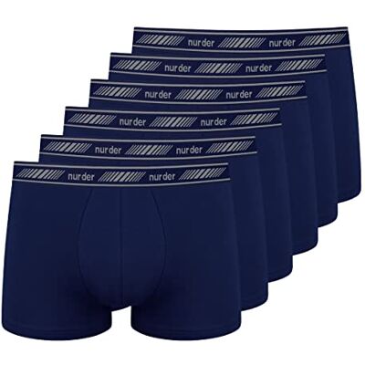 Nur Der 6-pack bomull 3D-flex boxershorts herr marinblå, marinblå, M Nur Der 6-pack bomull 3D-flex boxershorts herr marinblå, marinblå, M