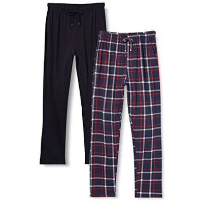 FM London Pijama för man (packning av 2) – Lätta byxa för man, sömnkläder – Rika på bomull och bekvämligt passform – Mycket varm, Marinblå, XL FM London Pijama för man (packning av 2) – Lätta byxa för man, sömnkläder – Rika på bomull och bekvämligt passform – Mycket varm, Marinblå, XL