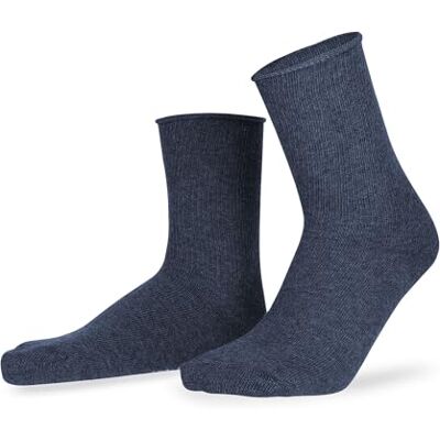 Hudson herrstrumpor relax mjuk tryckfri linning, Marin mel. 0387, 43-46 EU Hudson herrstrumpor relax mjuk tryckfri linning, Marin mel. 0387, 43-46 EU