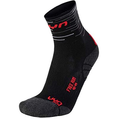 UYN Herrstrumpor fritt run strumpor, svart/röd, 35–38 UYN Herrstrumpor fritt run strumpor, svart/röd, 35–38