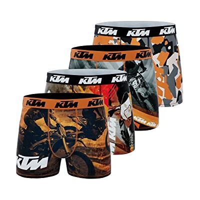 KTM Boxer 12/1/BMX4 boxershorts, grå/orange/svart, XL herr, Grå/orange/svart, XL KTM Boxer 12/1/BMX4 boxershorts, grå/orange/svart, XL herr, Grå/orange/svart, XL