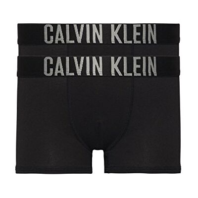 Calvin Pojkar 2-pack boxershorts bomull med stretch, Svart (Black), 12-14 år Calvin Pojkar 2-pack boxershorts bomull med stretch, Svart (Black), 12-14 år