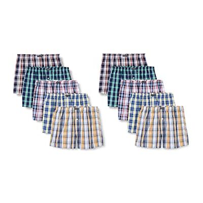Lower East Amerikanska boxershorts, Herr, Storrrutig (10-pack), XXL Lower East Amerikanska boxershorts, Herr, Storrrutig (10-pack), XXL