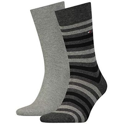 Tommy Hilfiger herrstrumpor Grå (mellangrå melange 758) 39-42 Tommy Hilfiger herrstrumpor Grå (mellangrå melange 758) 39-42
