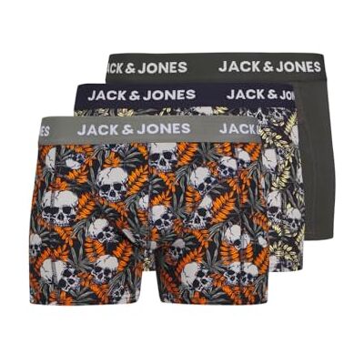 JACK&JONES JUNIOR Jack & Jones JUNIOR Boxershorts för pojkar (3-pack), Nattsky/förpackning: castor grå – svart oyster, 140 JACK&JONES JUNIOR Jack & Jones JUNIOR Boxershorts för pojkar (3-pack), Nattsky/förpackning: castor grå – svart oyster, 140