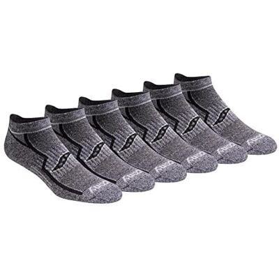 Saucony RunDry Bolt Performance Herrstrumpor, ankelstrumpor utan synlig kant, finns i storlekarna M–XXL, 6, 12 eller 18 par, XX-Large Saucony RunDry Bolt Performance Herrstrumpor, ankelstrumpor utan synlig kant, finns i storlekarna M–XXL, 6, 12 eller 18 par, XX-Large