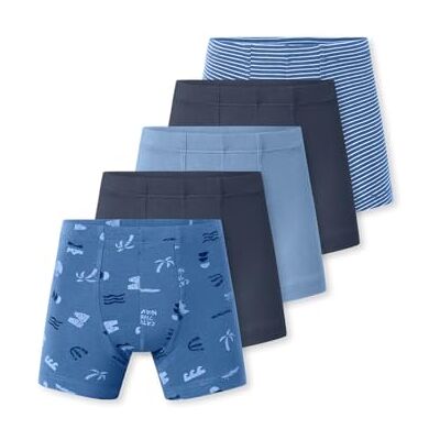 Schiesser Pojkar 5-pack boxershorts kalsonger – 95/5 ekologisk bomull – storlek 92 till 140, Sorterade 10, 140 Schiesser Pojkar 5-pack boxershorts kalsonger – 95/5 ekologisk bomull – storlek 92 till 140, Sorterade 10, 140