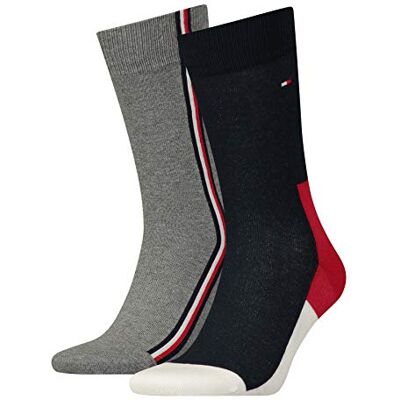 Tommy Hilfiger Herr SOM4710100085001 Strumpor, Flerfärgad, 39-42 x 2 par Tommy Hilfiger Herr SOM4710100085001 Strumpor, Flerfärgad, 39-42 x 2 par
