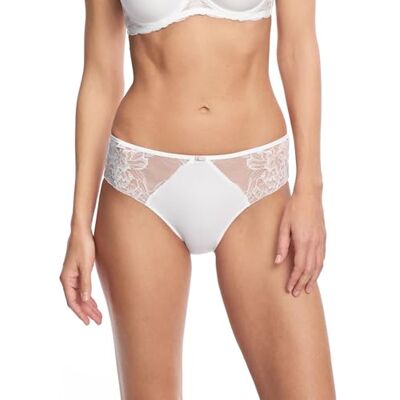 Susa trosor dam Latina I underkläder för kvinnor med bikinisnitt I PA damunderkläder, extra elastiska och bekväma sittande I spets trosor I vita I GR 40, Vit, 40 Susa trosor dam Latina I underkläder för kvinnor med bikinisnitt I PA damunderkläder, extra elastiska och bekväma sittande I spets trosor I vita I GR 40, Vit, 40