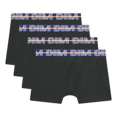 Dim Boxer Eco färgad stretch bomull pojke x4, svart, 12 �r Dim Boxer Eco färgad stretch bomull pojke x4, svart, 12 �r