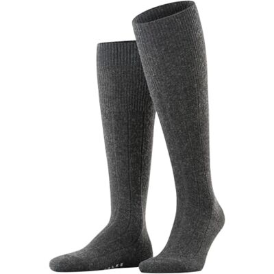FALKE herr Knästrumpor Lhasa Rib M Kh ull kashmir lång enfärgat 1 par, Grå Anthracite Melange 3080, 39-42 FALKE herr Knästrumpor Lhasa Rib M Kh ull kashmir lång enfärgat 1 par, Grå Anthracite Melange 3080, 39-42