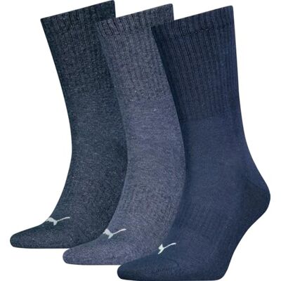 PUMA UNISEX CUSHIONED NEXT CREW 3P, marinblå, 39/42 EU PUMA UNISEX CUSHIONED NEXT CREW 3P, marinblå, 39/42 EU