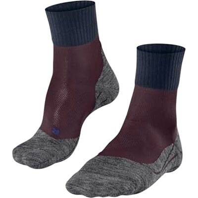 FALKE herr Vandringsstrumpor TK2 Explore Cool Short M Sso lyocell funktionsgarn tjock anti-blåsor 1 par, Röd Barolo 8526, 44-45 FALKE herr Vandringsstrumpor TK2 Explore Cool Short M Sso lyocell funktionsgarn tjock anti-blåsor 1 par, Röd Barolo 8526, 44-45