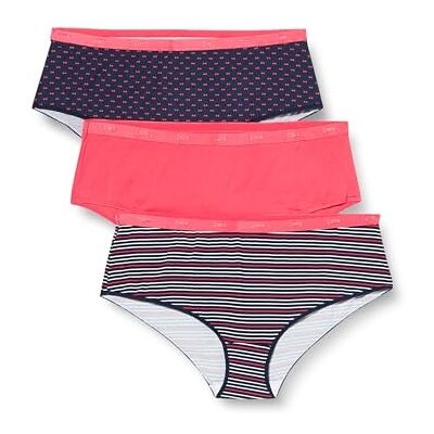 Dim Boxershorts för dam bomullsfickor färger och mönster x3, Pretty Rose Set, 52-54 Dim Boxershorts för dam bomullsfickor färger och mönster x3, Pretty Rose Set, 52-54