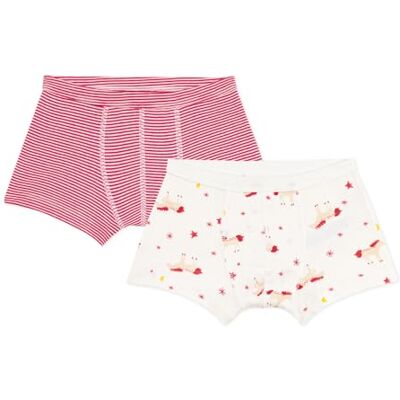 Petit Bateau 2 boxare L underkläder för herr dag (set om 2), Material: Polyester, 2 ans Petit Bateau 2 boxare L underkläder för herr dag (set om 2), Material: Polyester, 2 ans