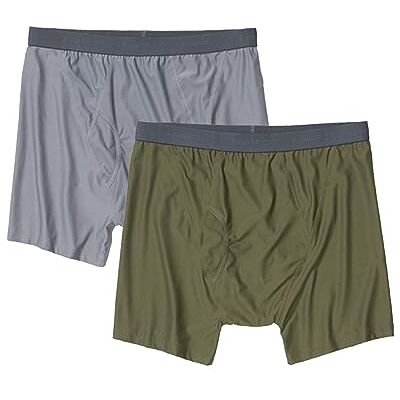 ExOfficio Give-N-Go 2.0 boxershorts för män 2-pack andningsbara hållbara lättskött reseunderkläder, Stål onyx/nori, L ExOfficio Give-N-Go 2.0 boxershorts för män 2-pack andningsbara hållbara lättskött reseunderkläder, Stål onyx/nori, L