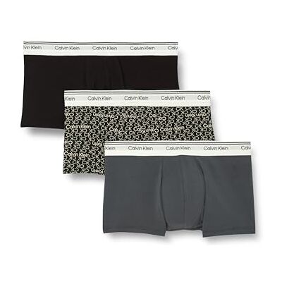Calvin mäns låg stigning bagageutrymme (paket med 3), Blå (turbulens/Ck Ck Logo_Svart/svart), M Calvin mäns låg stigning bagageutrymme (paket med 3), Blå (turbulens/Ck Ck Logo_Svart/svart), M