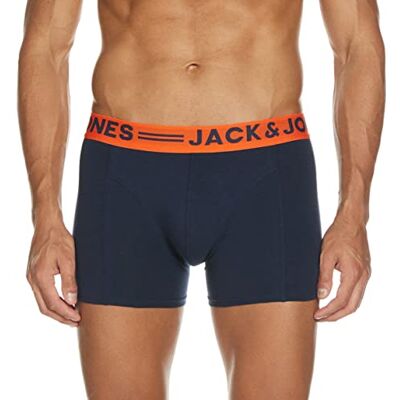 JACK & JONES Herr Jacsense blandade färger Trunks Noos boxershorts, Flerfärgad (marinblazer), XXL JACK & JONES Herr Jacsense blandade färger Trunks Noos boxershorts, Flerfärgad (marinblazer), XXL