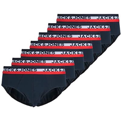 JACK & JONES Jacnew Wb Briefs 7-pack Boxershorts för män, Navy Blazer/Pack: marinblå blazer – marinblå blazer – marinblå blazer – marinblå blazer, S JACK & JONES Jacnew Wb Briefs 7-pack Boxershorts för män, Navy Blazer/Pack: marinblå blazer – marinblå blazer – marinblå blazer – marinblå blazer, S