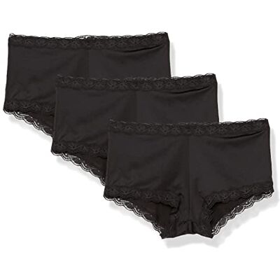 Maidenform Damtrosor för pojkar (3-pack), Svart, 3 stycken, L Maidenform Damtrosor för pojkar (3-pack), Svart, 3 stycken, L