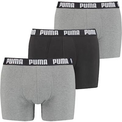 PUMA Boxershorts för män (3-pack), Grå kombination, L PUMA Boxershorts för män (3-pack), Grå kombination, L