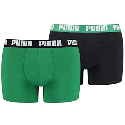 PUMA herr basic boxers boxershorts (2-pack), 035 – Amazon Green, S PUMA herr basic boxers boxershorts (2-pack), 035 – Amazon Green, S