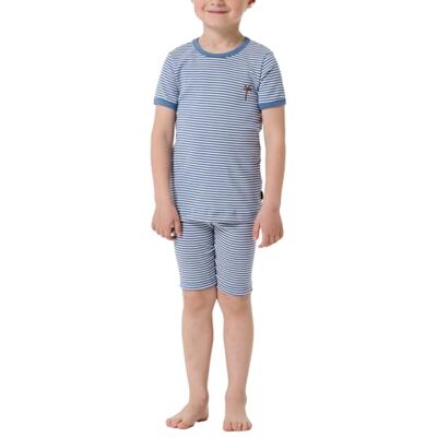 Schiesser Pojkar pyjamas kort naturlig kärlek pyjamasset, Jeansblå_182726, 128 Schiesser Pojkar pyjamas kort naturlig kärlek pyjamasset, Jeansblå_182726, 128