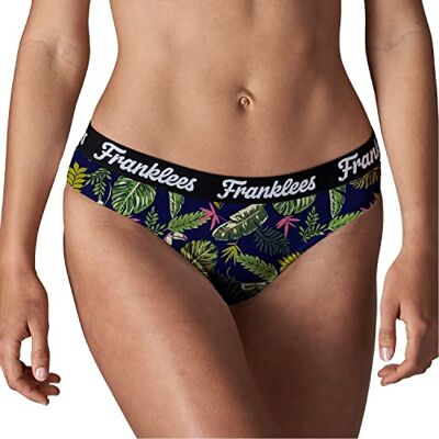Franklees Bikinitrosor för kvinnor i tropisk stil underkläder, Tropisk, XL Franklees Bikinitrosor för kvinnor i tropisk stil underkläder, Tropisk, XL